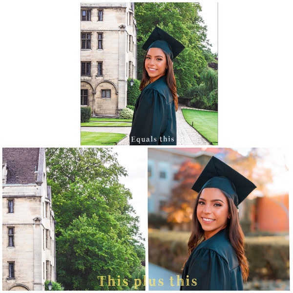 Graduate Background Change | COVID-19 Graduation Photos Combined | Professional Photo Editing | Airbrushing | Touch Ups