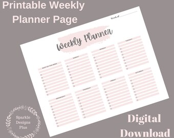 Weekly Planner Printable | To do Lists | Family Schedules |  Busy Moms