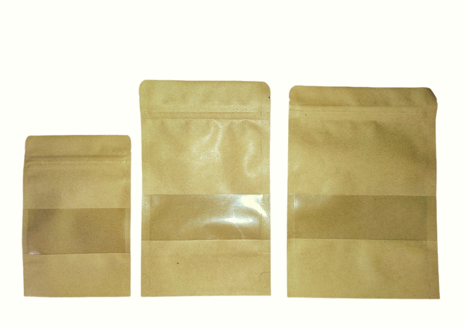 Kraft zip lock paper bag / Zip lock paper bag Etsy