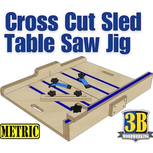 Crosscut Sled Plans - Metric Build Plans /Table Saw jig / Digital Download / Woodworking Plans