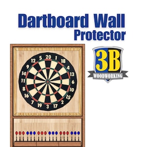 Dartboard Wall Protector Woodworking Plans (Digital Download)