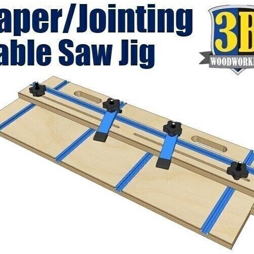 Build Plans Table Saw Tapering/jointing Jig Etsy
