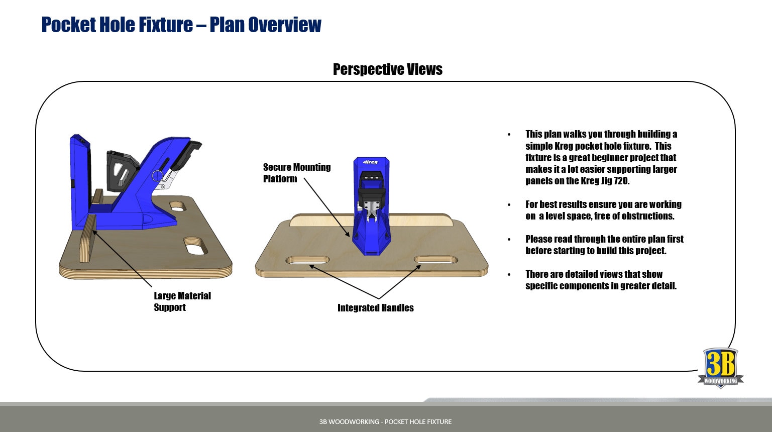 Kreg Pocket Hole Workstation Build Plans / Pocket Hole Jig / Etsy