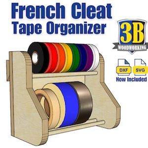 French Cleat Tape Storage - Build Plans | Tape Storage, CNC files
