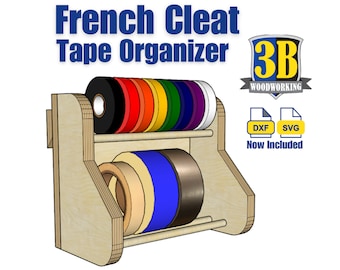 French Cleat Tape Storage Build Plans: (CNC Files Included) (Digital Download)
