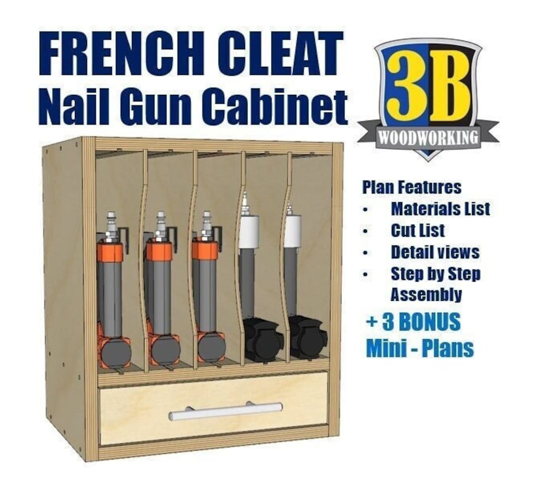 Nail Gun Organizer Build Plans / / Etsy