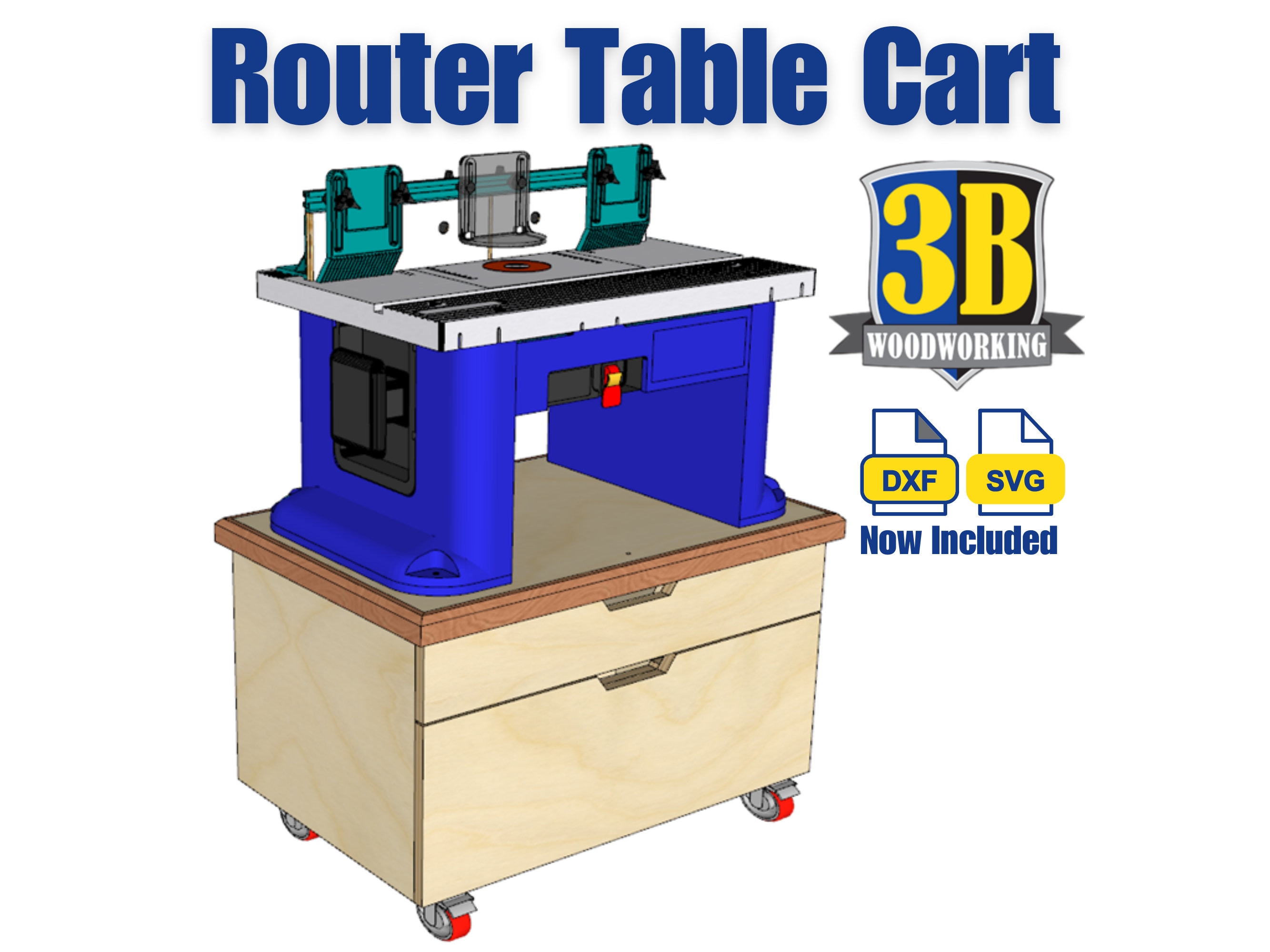 Router Table Cart Build Plans Woodworking Plans DIY Router Table Router Table Plans Etsy