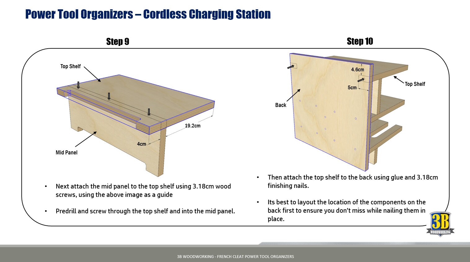Power Tool Charging Station Build Plans: Cordless Drill Organizer ...
