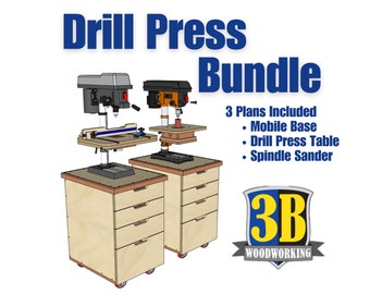 Drill Press Bundle /Drill Press Table /Drill Press Stand / - Build Plans | Woodworking Plans, digital plans