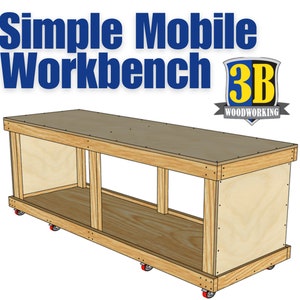 Mobile Werkbank Pläne: DIY-Montagetisch (Digitaler Download)