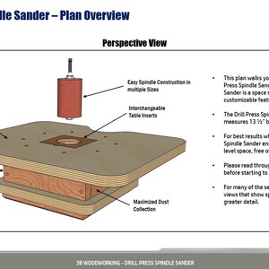 Drill Press Spindle Sander jig, Drill Press Table