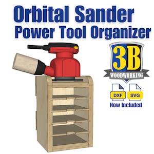 Orbital Sander Organizer Build Plans: Power Tool & Sandpaper Storage (CNC Files Included)