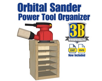 Orbital Sander Organizer Build Plans: Power Tool & Sandpaper Storage (CNC Files Included)