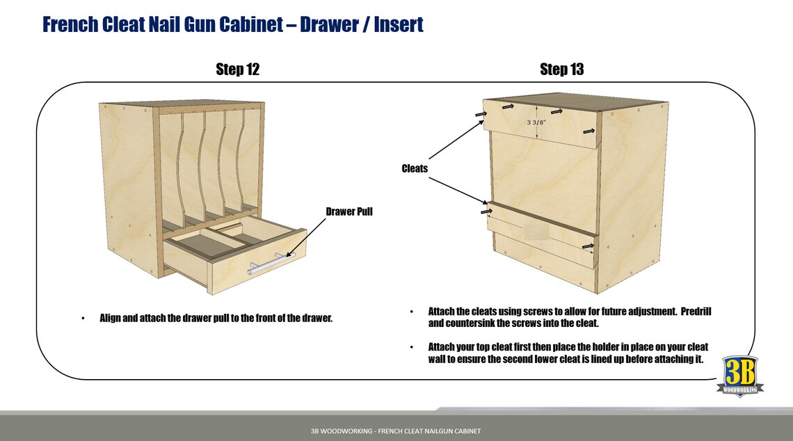 Nail Gun Organizer Build Plans / / Etsy