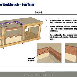 Woodworking plans, workbench plans, table saw workbench, and garage storage solutions.