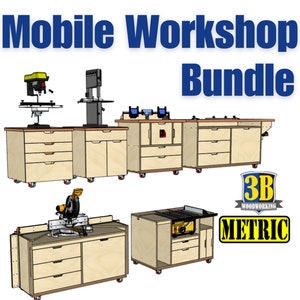 Mobile Workshop Bundle - Metric Build Plans | Metric Woodworking Plans