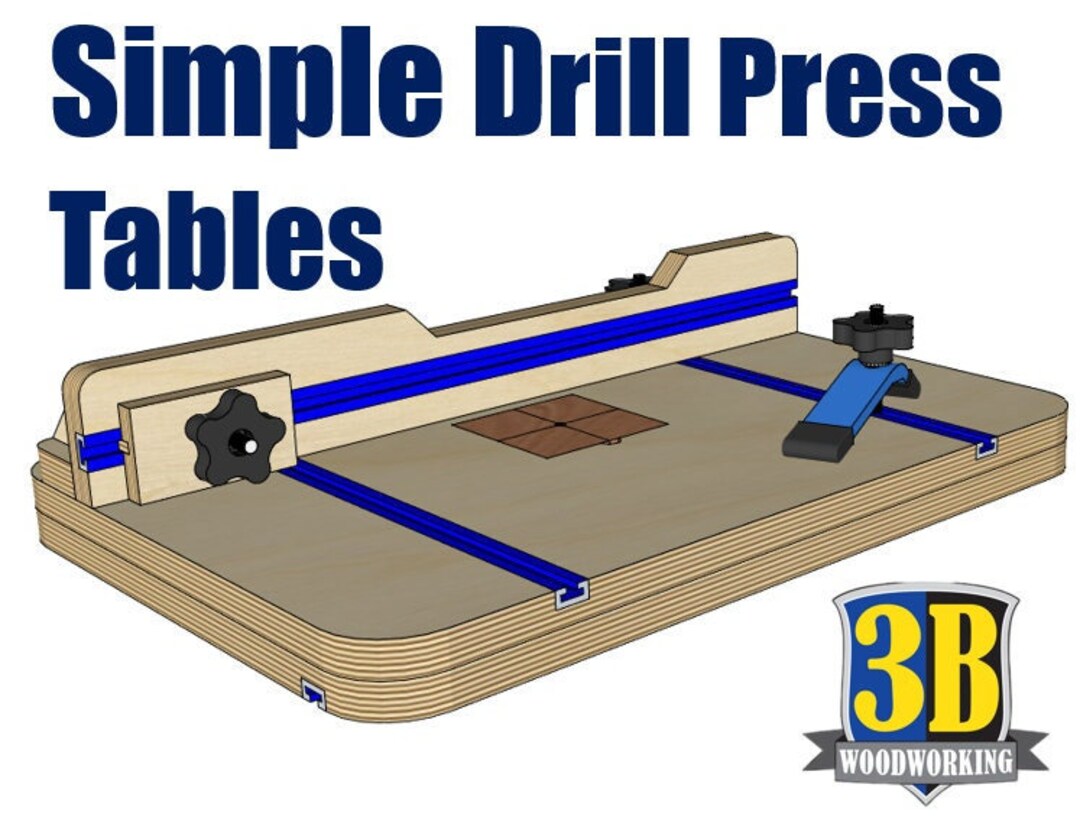 DIY Drill Press Table Build Plans Woodworking Plans Etsy