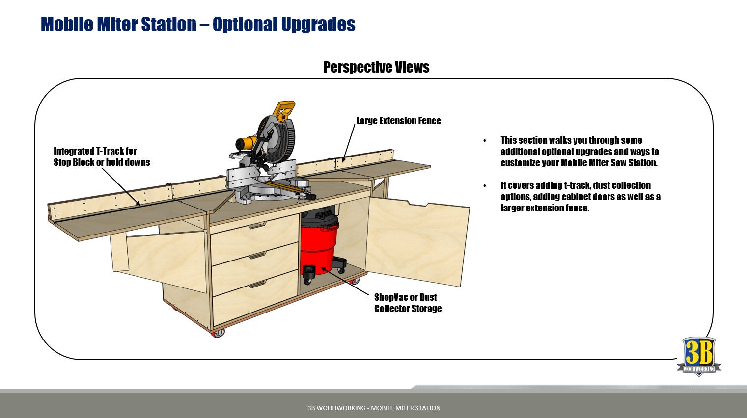 Mobile Miter Saw Station Plans: Woodworking Workbench (digital Download ...