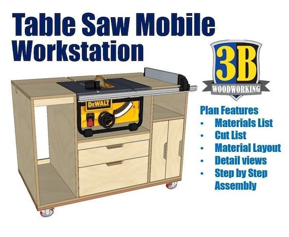 Table Saw Mobile Workstation Build 