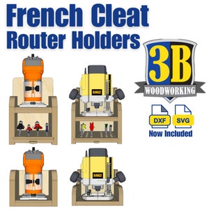 French Cleat Router Holders - Build Plans | Router Storage, Power Tool Storage, Router Bit Storage