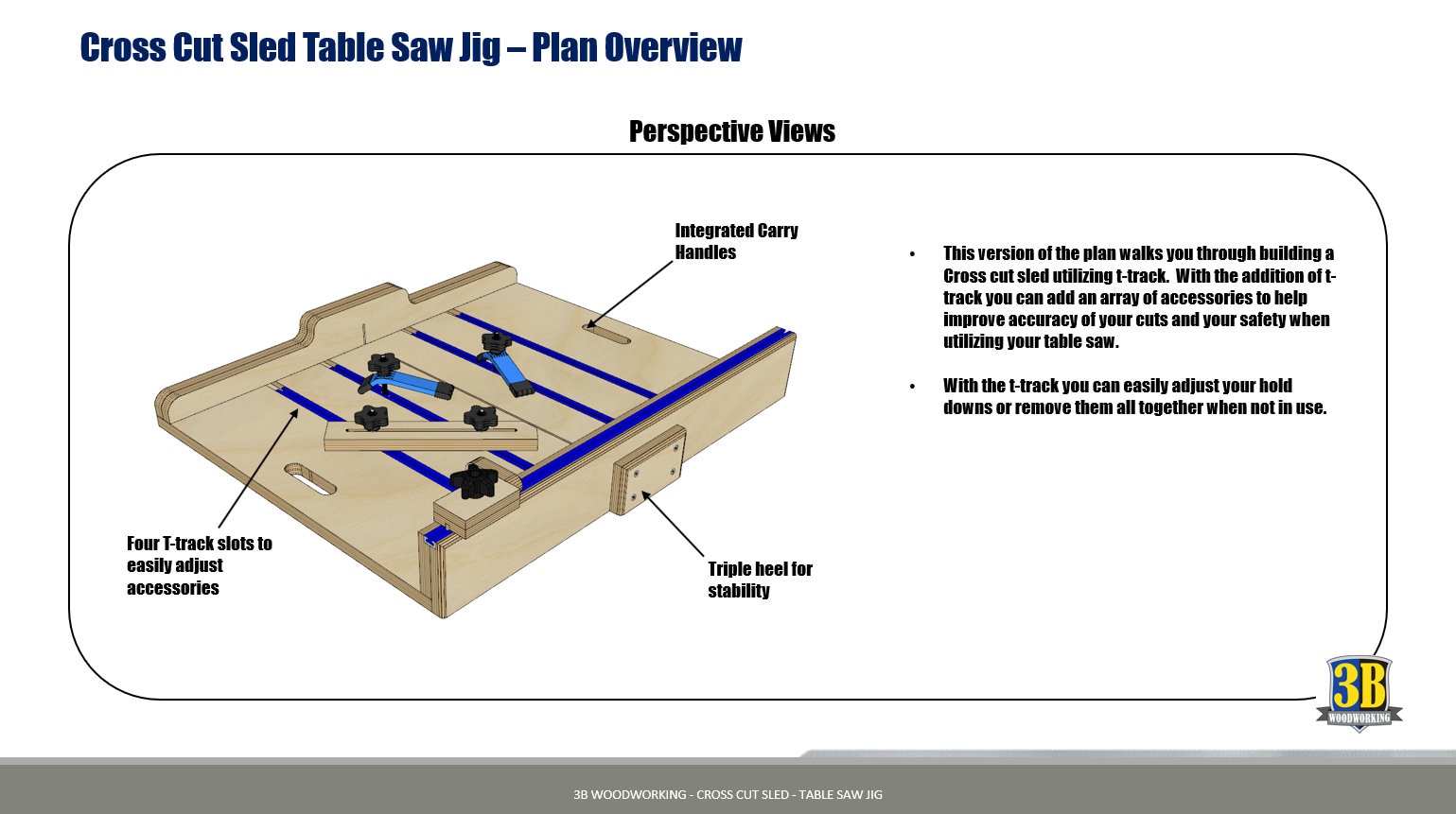 Crosscut Sled Woodworking Plans: Table Saw DIY (digital Download, CNC ...