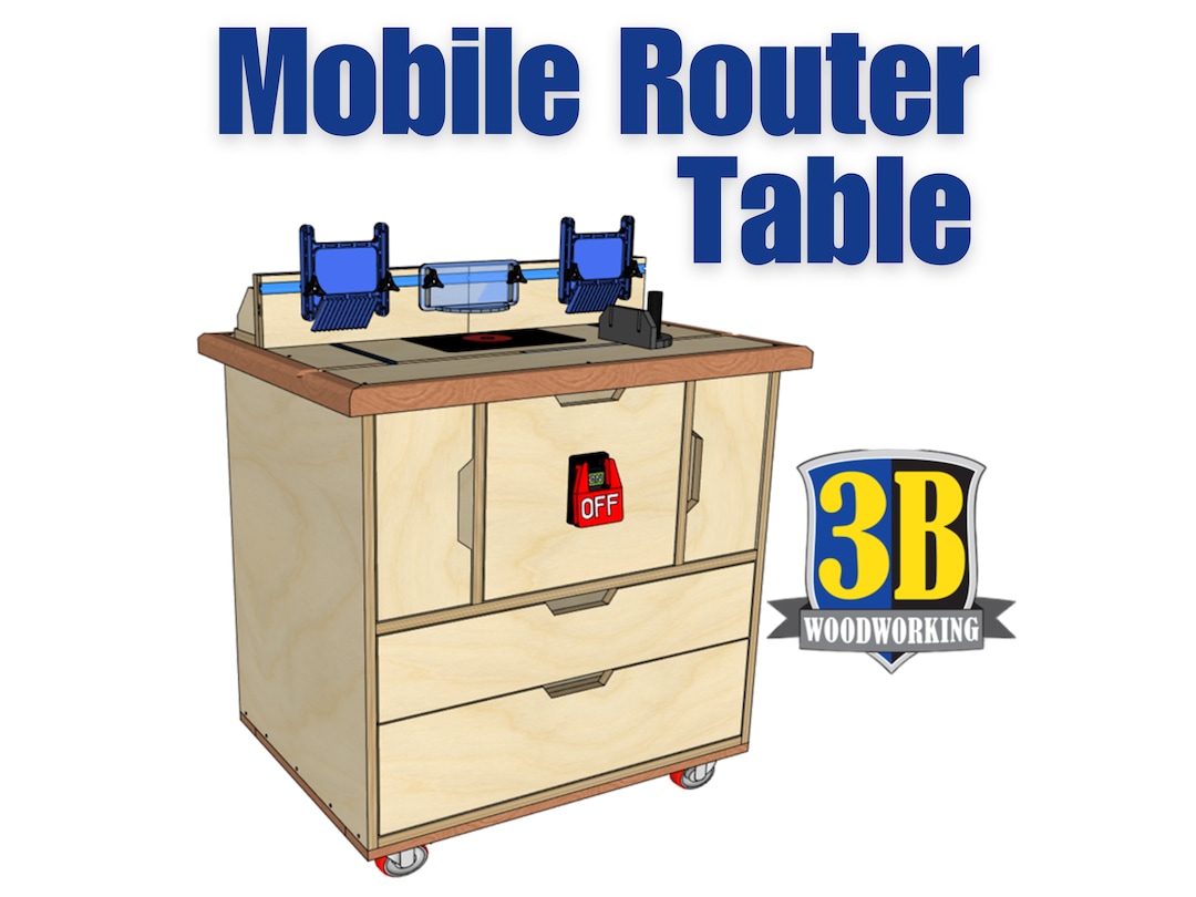 Mobile Router Table Build Plans Woodworking Plans, DIY Router Table