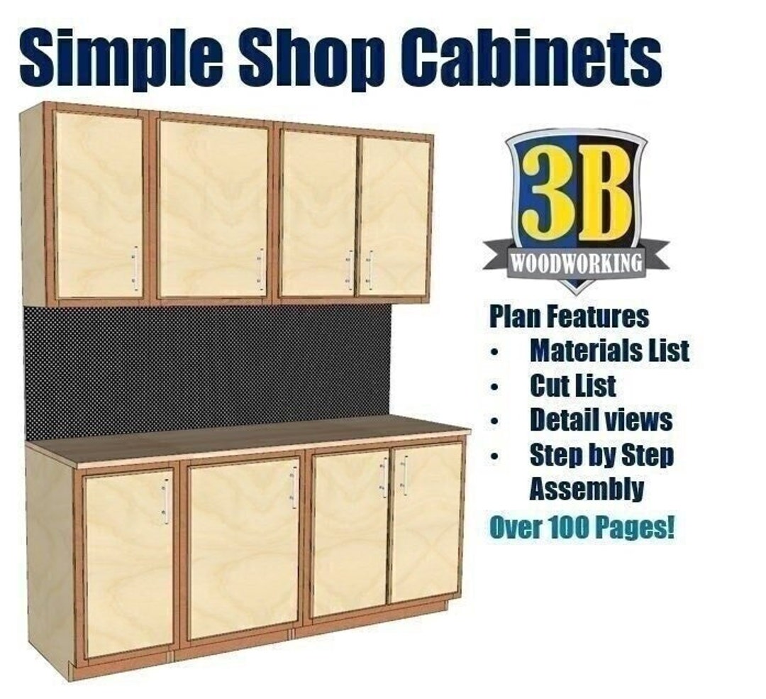 Simple Shop Build Plans Woodworking Plans Shop Etsy