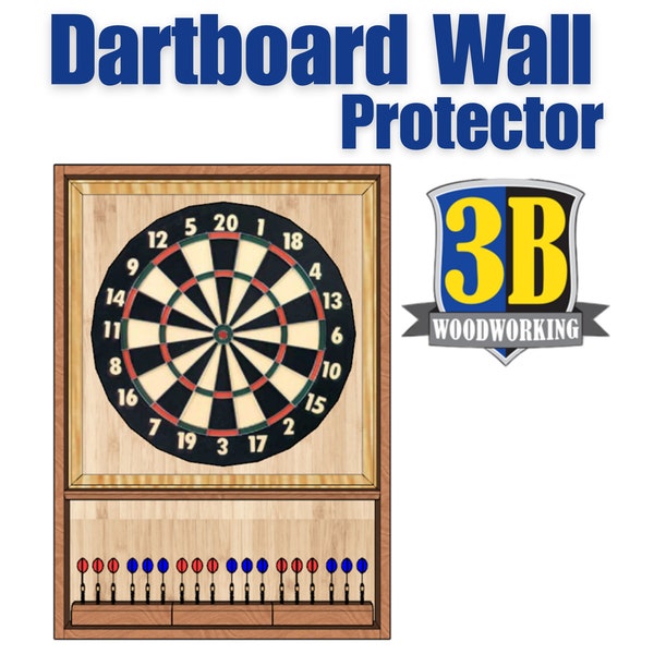 DartBoard Wall Protector Build Plans / Digital Plans / Woodworking Plans