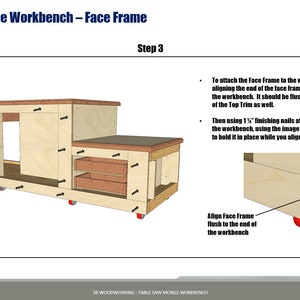 Woodworking plans, workbench plans, table saw workbench, and garage storage solutions.