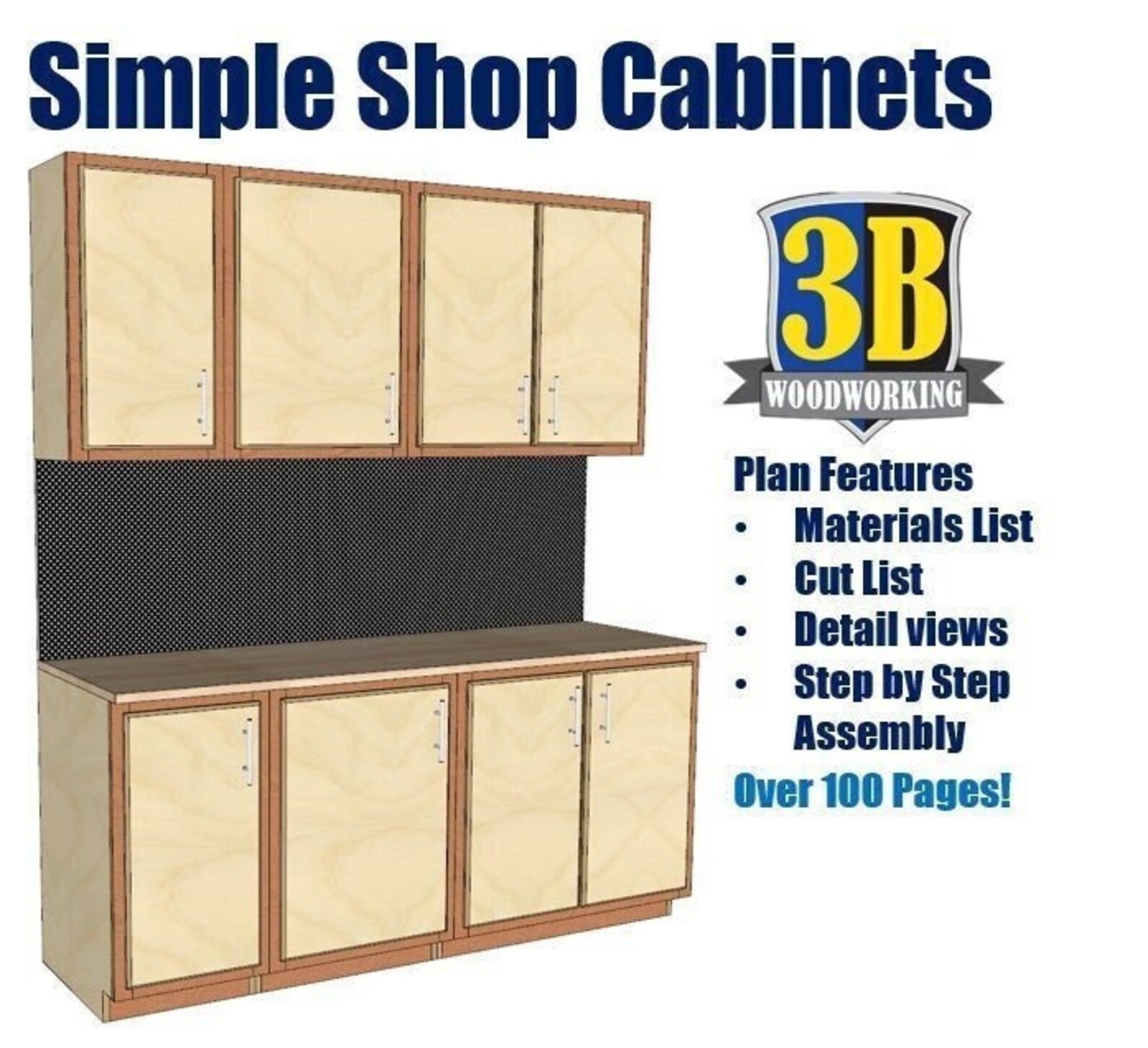 Simple Shop Build Plans Woodworking Plans Shop Etsy