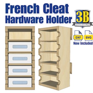 French Cleat Hardware Holder Build Plans: Workshop Storage (CNC Files Included)