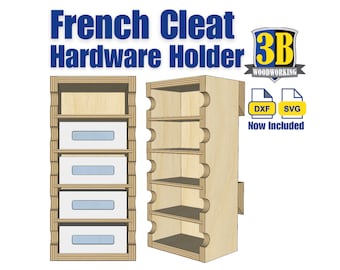 French Cleat Hardware Holder Build Plans: Workshop Storage (CNC Files Included)