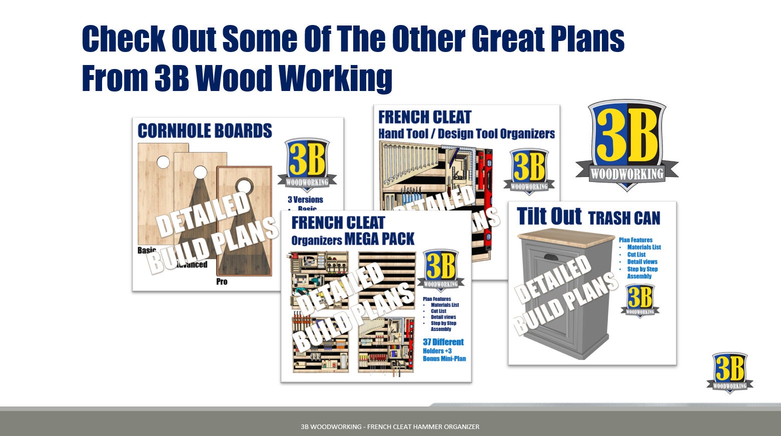 French Cleat Hammer Rack Build Plans Hammer Holder Tool Etsy UK