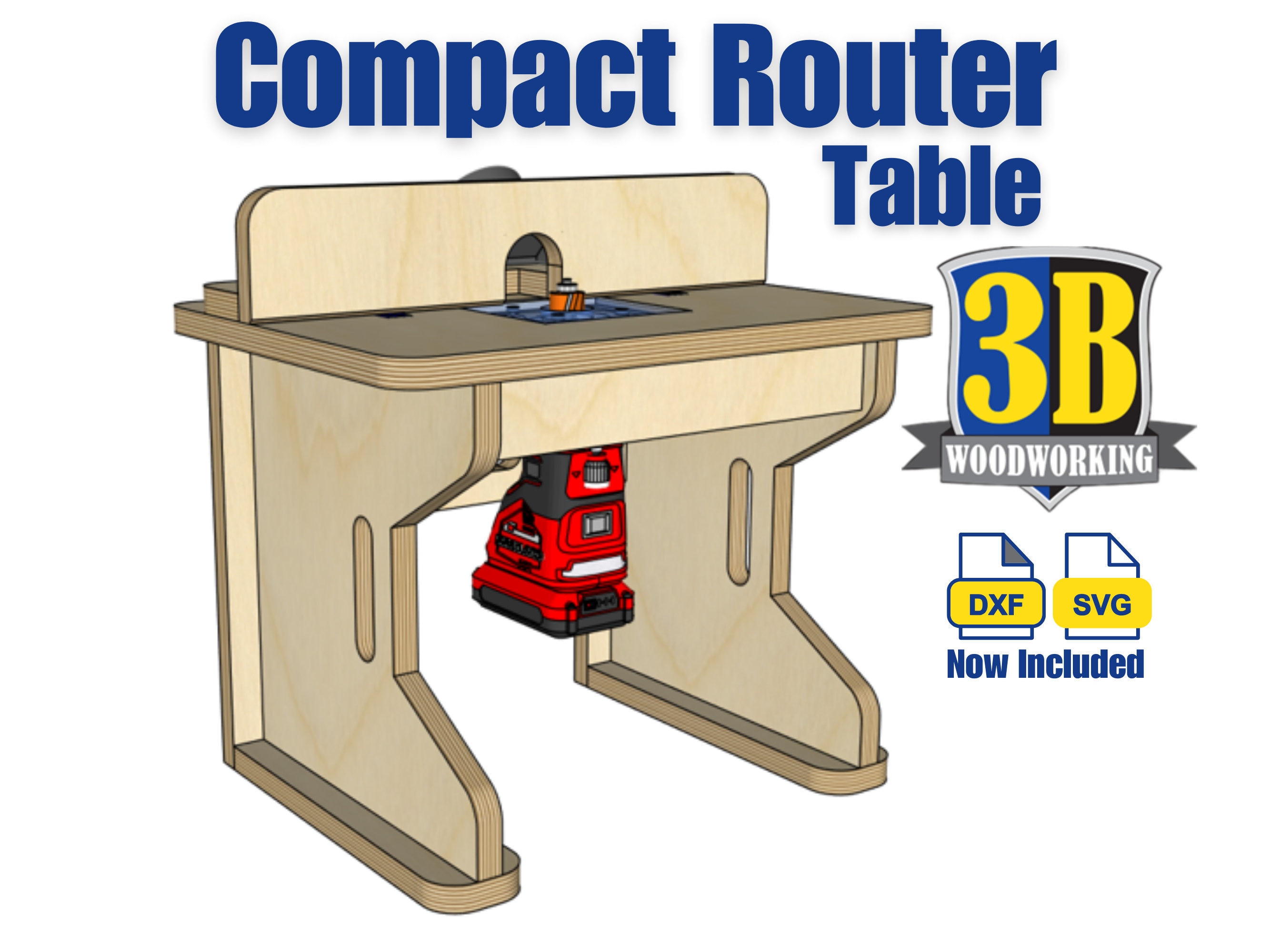 Compact Router Table Build Plans DIY Router Table Plans Router Table Plans Portable Router Table CNC Files Etsy