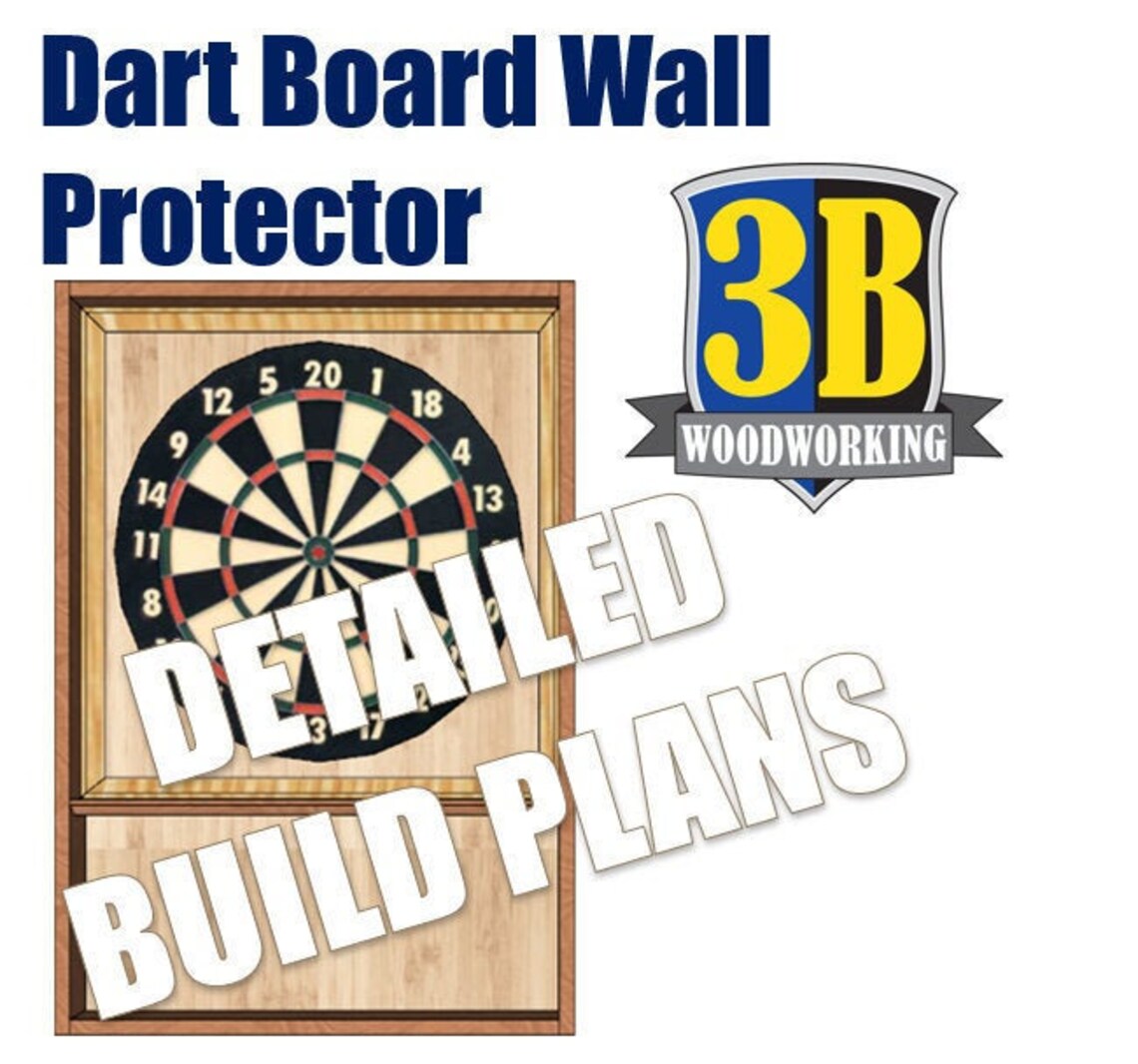Dart Board Wall Protector Build Plans Etsy