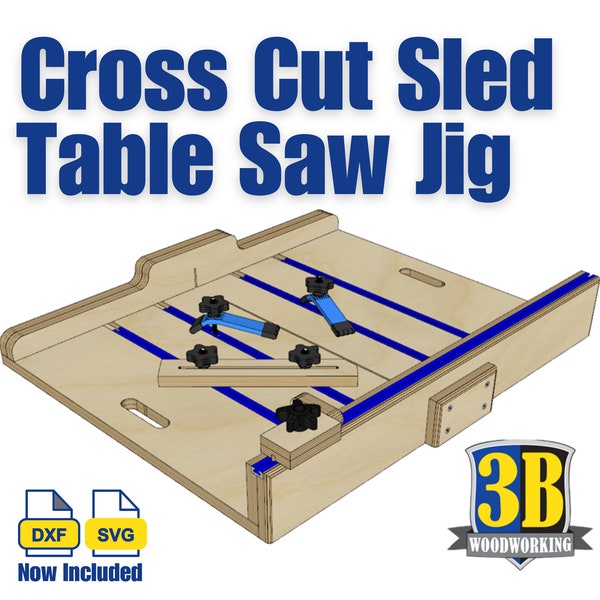 Crosscut Sled Plans - Build Plans /Table Saw Sled / Digital Download / Woodworking Plans