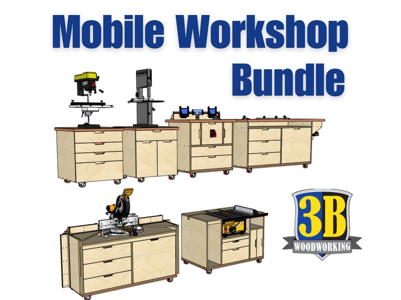 Mobile Workshop Bundle Build Plans Woodworking Plans image 1