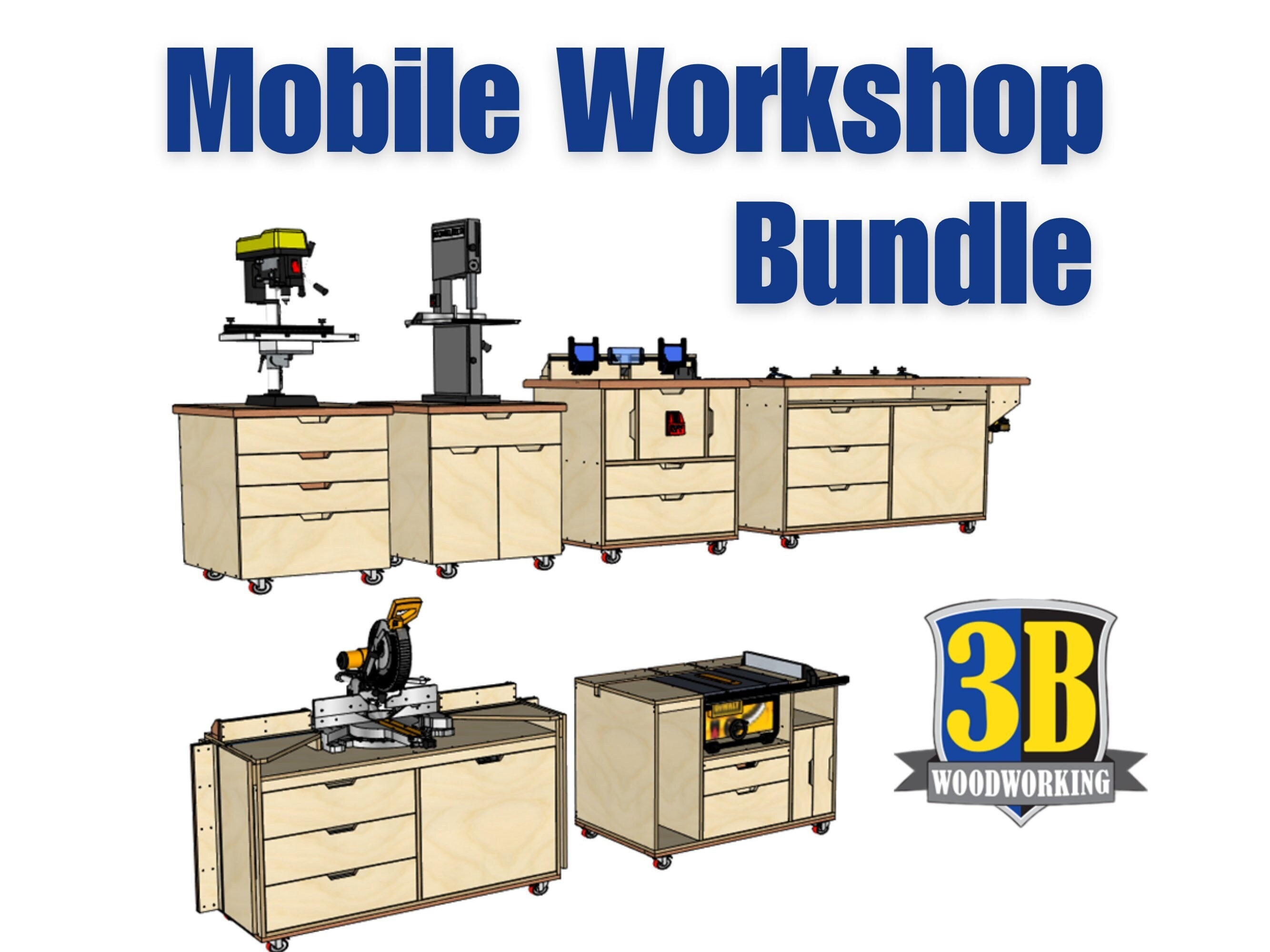 Mobile Workshop Bundle - Build Plans | Woodworking Plans
