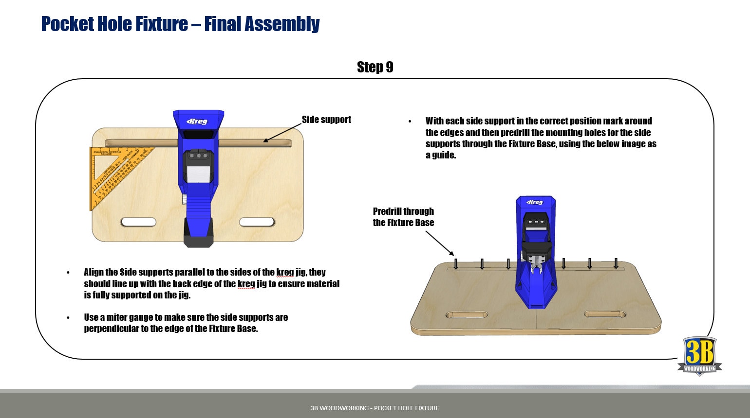 Kreg Pocket Hole Workstation Build Plans / Pocket Hole Jig / Etsy