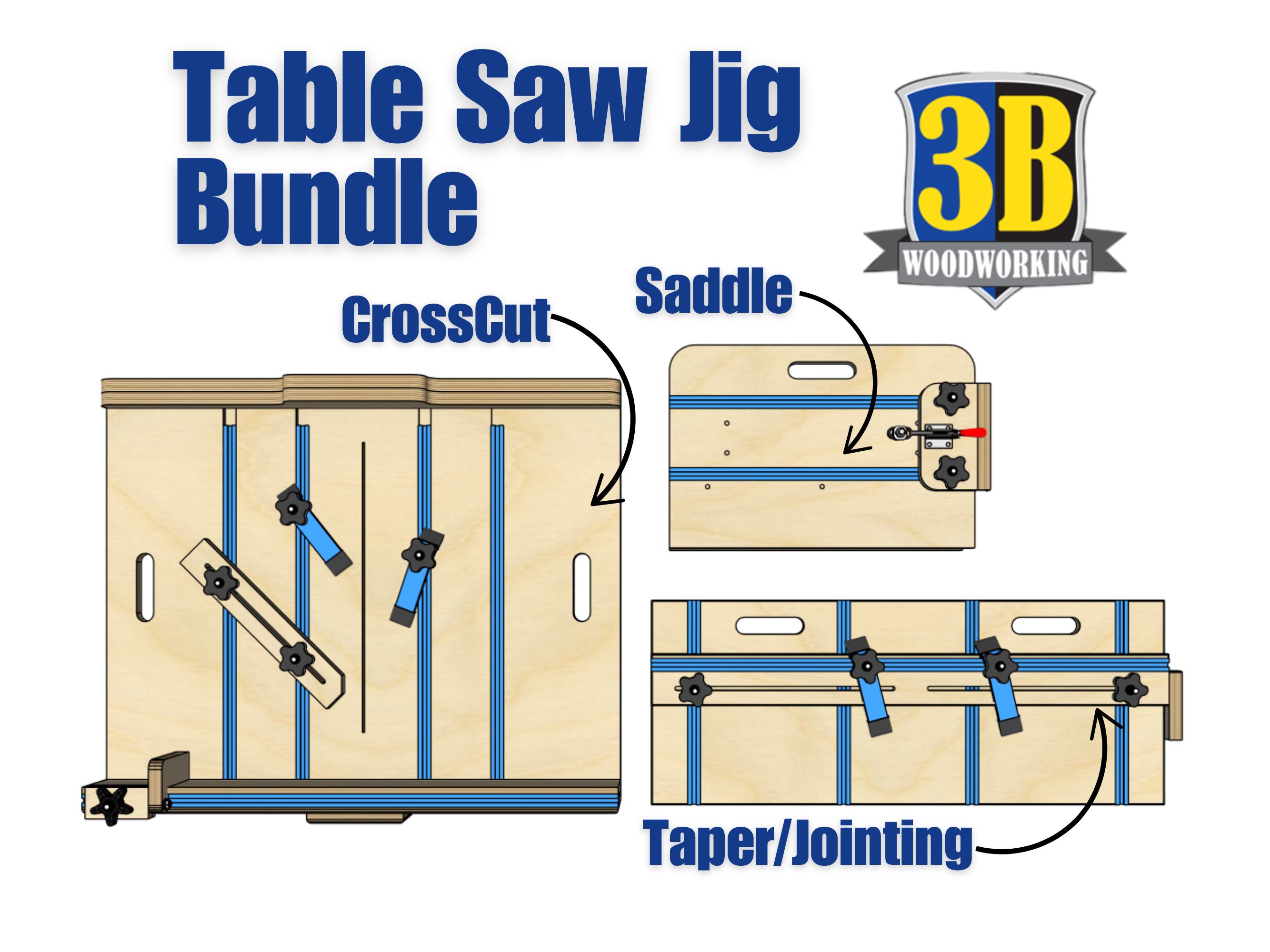 Table Saw Jig Bundle - Woodworking Plans / CNC Files / Build Plans