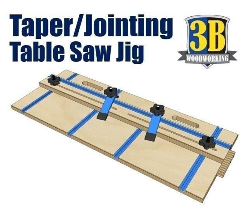 Taper Jointing Table Saw Jig Build Plans /table Saw Jig / Etsy