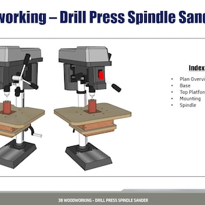 Drill Press Spindle Sander jig, Drill Press Table