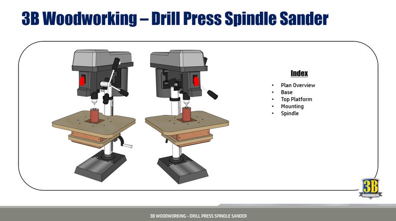 Drill Press Spindle Sander jig, Drill Press Table