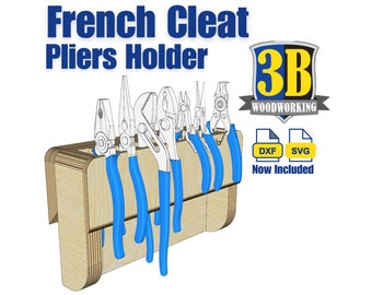 French Cleat Pliers Holder - Build Plans | Tool Storage, Handtool Organizer