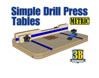 DIY Drill Press Table - Metric Build Plans | Woodworking Plans, digital plans