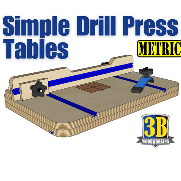 DIY Drill Press Table - Metric Build Plans | Woodworking Plans, digital plans