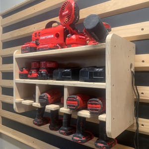 Power Tool Charging Station Build Plans: Cordless Drill Organizer ...
