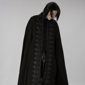 Goth Gorgeous Long Cloak, Medieval European robe, Ancient fantasy robe