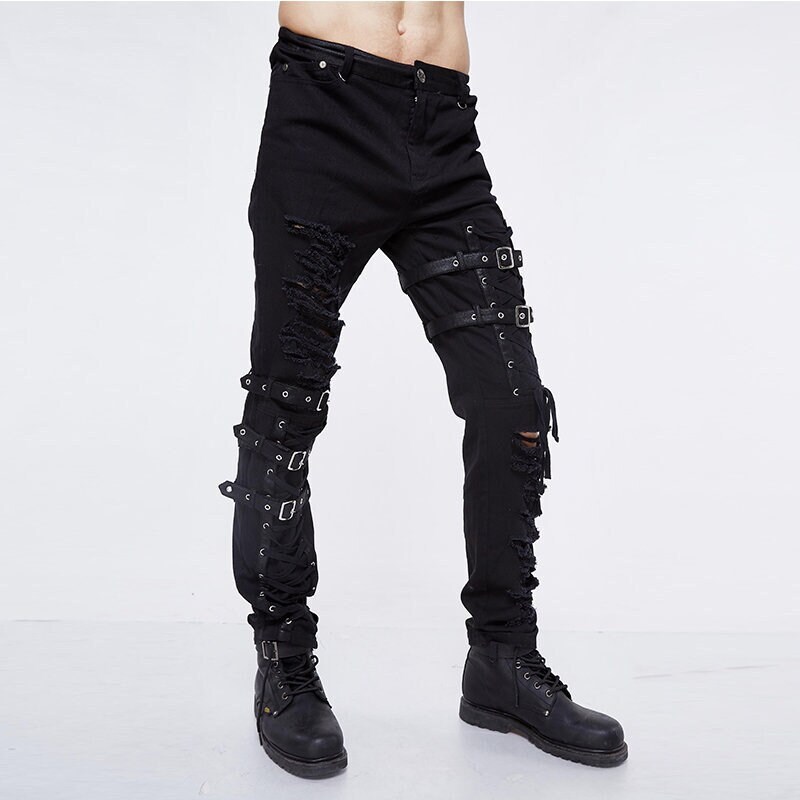 goth black jeans
