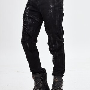 Punk Slim Long Pants - Etsy